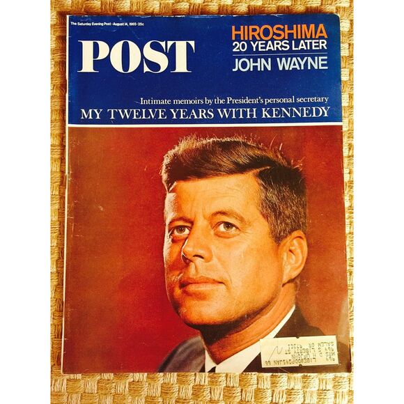 Saturday Evening Post Magazine - August 14, 1965 Hiroshima John Wayne Kennedy - Picture 1 of 3